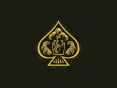 Ace of spades train ace of spades brand for sale logo mark nagual design train