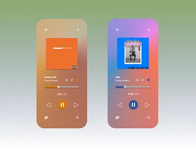 Music Player design ui ux