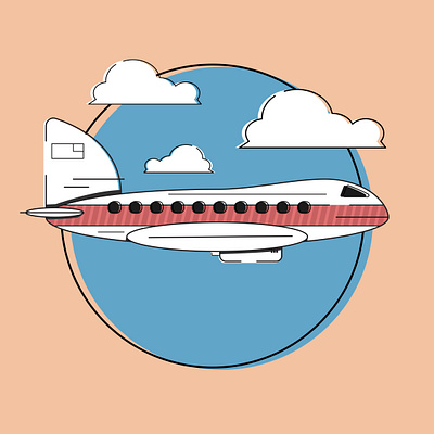 Travel By Plane design graphic design icon illustration