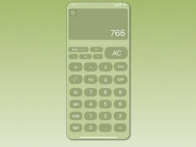DailyUI 004 calculator calculatorui dailyui dailyui004 ui