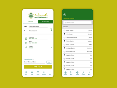 Railway booking app (Mobile UI/UX) mobile app mobile ui mobile user experience product design railway app ux design