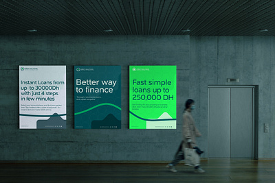 CRÉDIT SOLUTIONS POSTER agency brand branding design identity logo luxe new