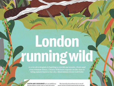 Time Out London illustrations by Kezia Gabriella animals artist colour creative design illustration jsr london nature time out