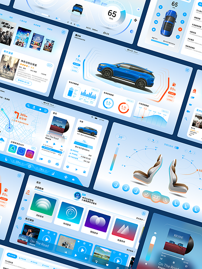 Byd Car HMI Design hmi ui ux