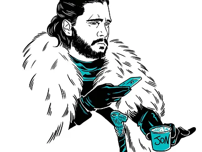 Virgin Atlantic's Vera Magazine artist creative design game of thrones illustration jsr series