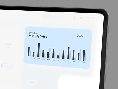 Sales graph - Daily Design 10 app card clean design flat inspiration ui ux