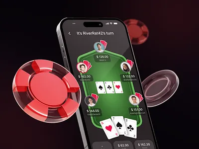 Poker Blitz 🎲 – Online Poker Game UI casino design figma gambling gamification graphic design poker ui ui design uiux