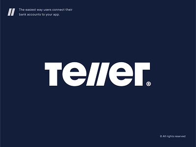 Teller account branding connection dev development logo concept logo design logotype money partnership payment teller transactions unfold