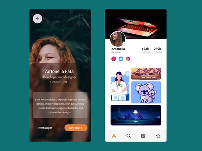 Daily ui 006 User profile page dailyuichallenge interfacedesign ui userprofile
