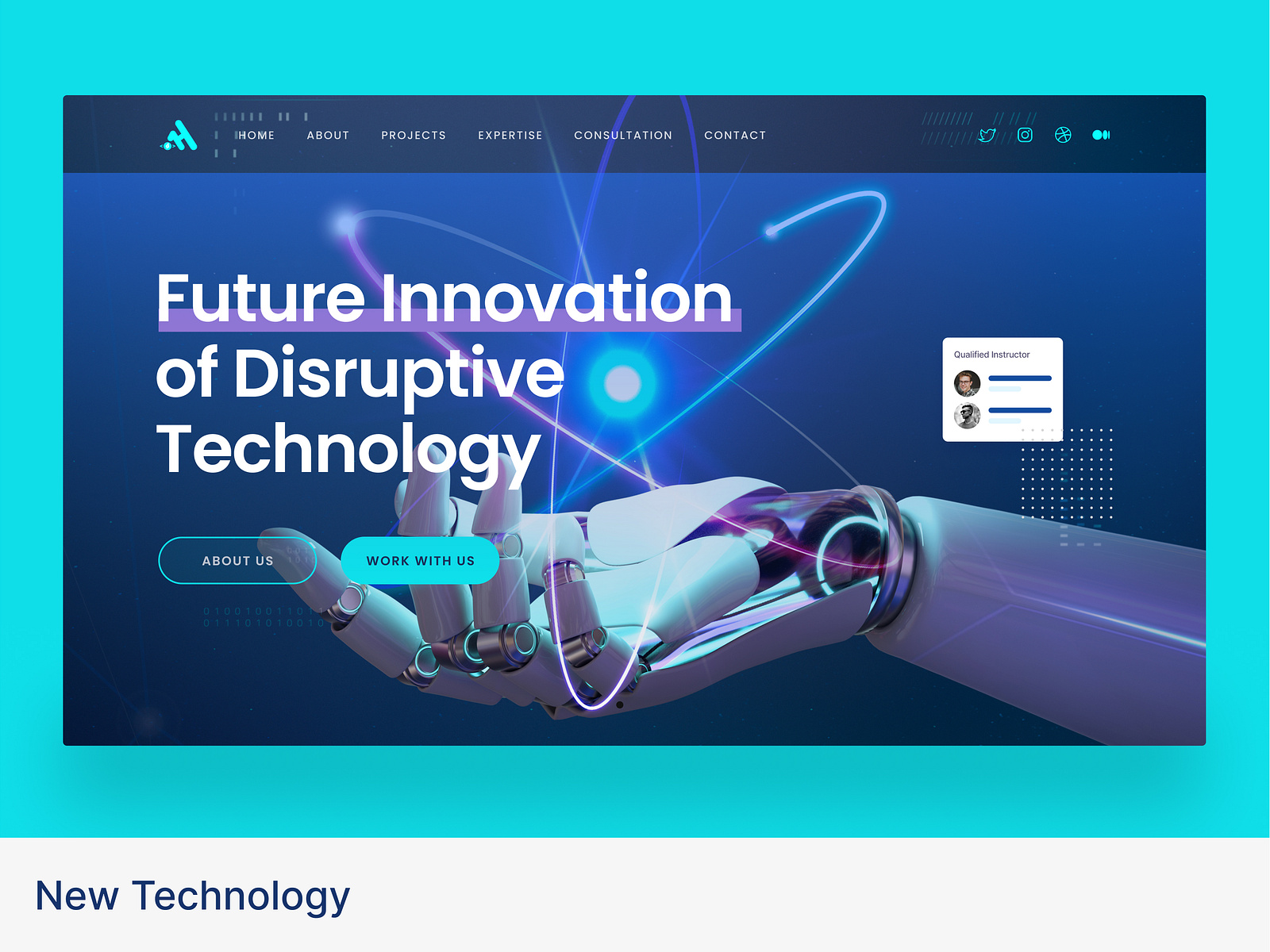 New Technology | Hero Section 2023 by Md. Ahasan Habib on Dribbble