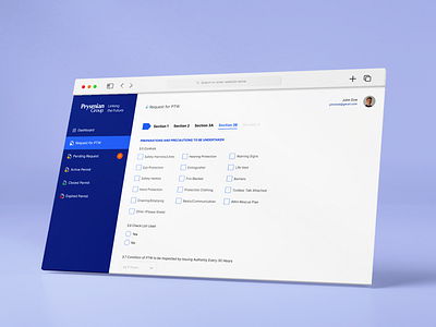 PTW Request Form design form permit to work powerapps ptw request form ui ui design