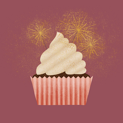 cupcake celebration cupcake cupcake illustration dessert food food illustration illustration