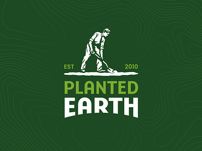 A Fresh Update for Planted Earth branding earth illustration landscaping logo design plants website design