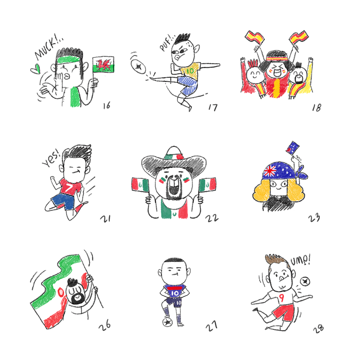 Example of Vector Stickers & Web Illustrations