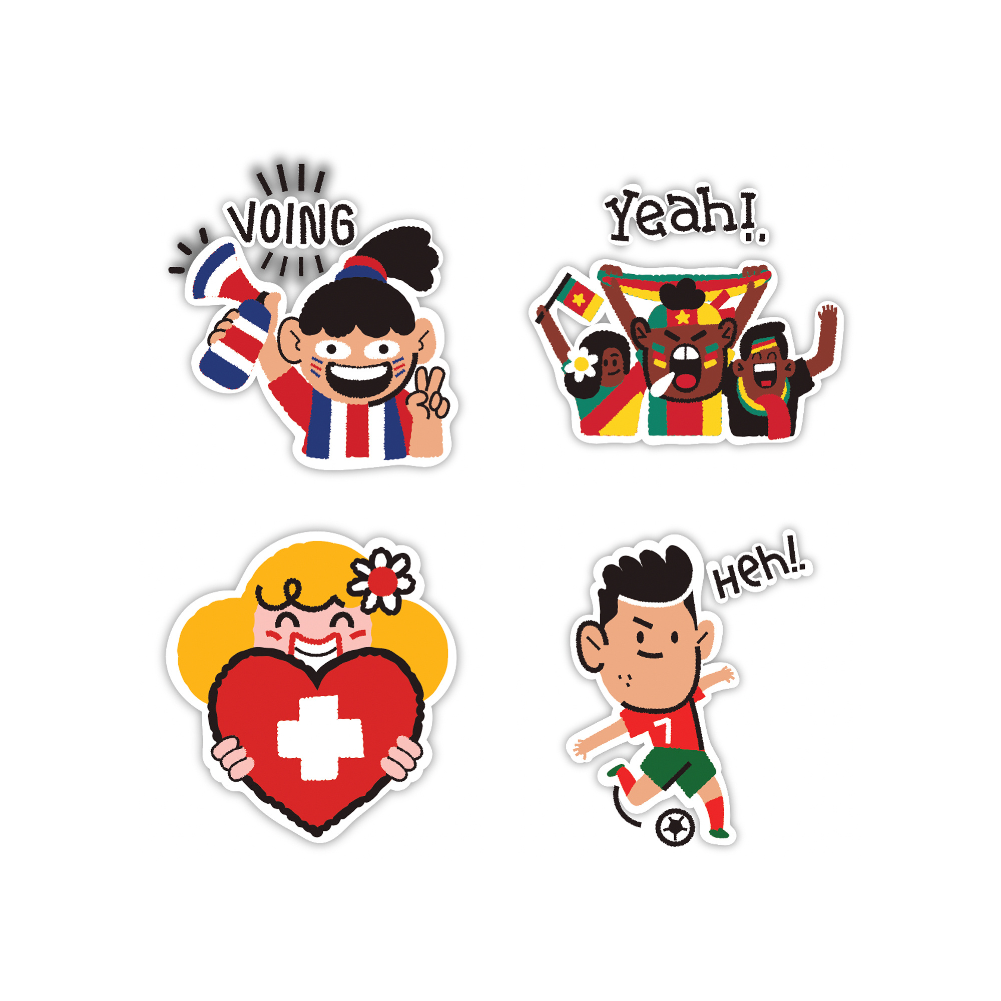 Example of Vector Stickers & Web Illustrations