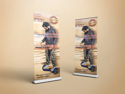 X-Banner or Roll-up Banner Design banner branding design digital illustration logo minimal photomanipulation rollup banner text effect vector x banner