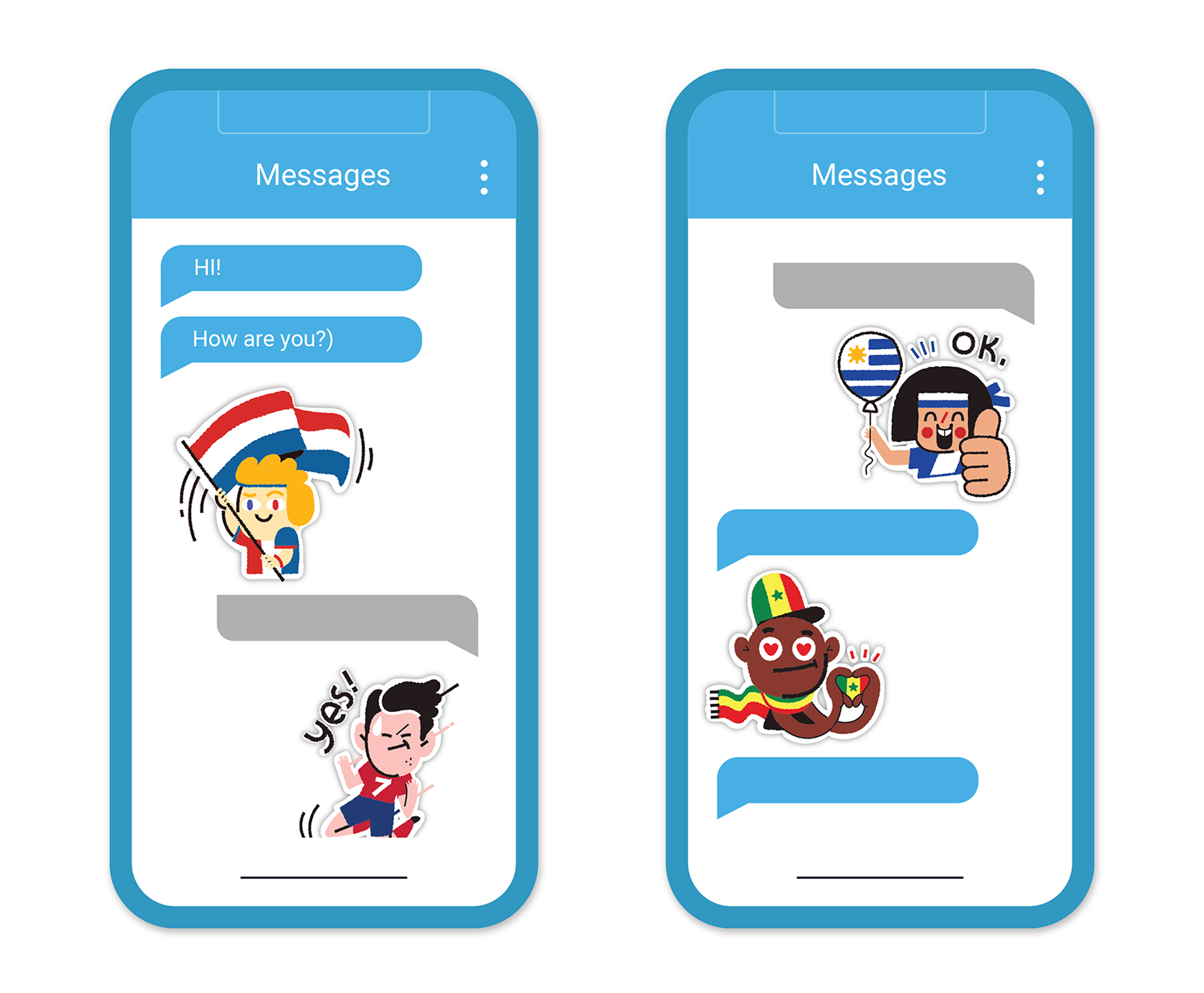Example of Vector Stickers & Web Illustrations