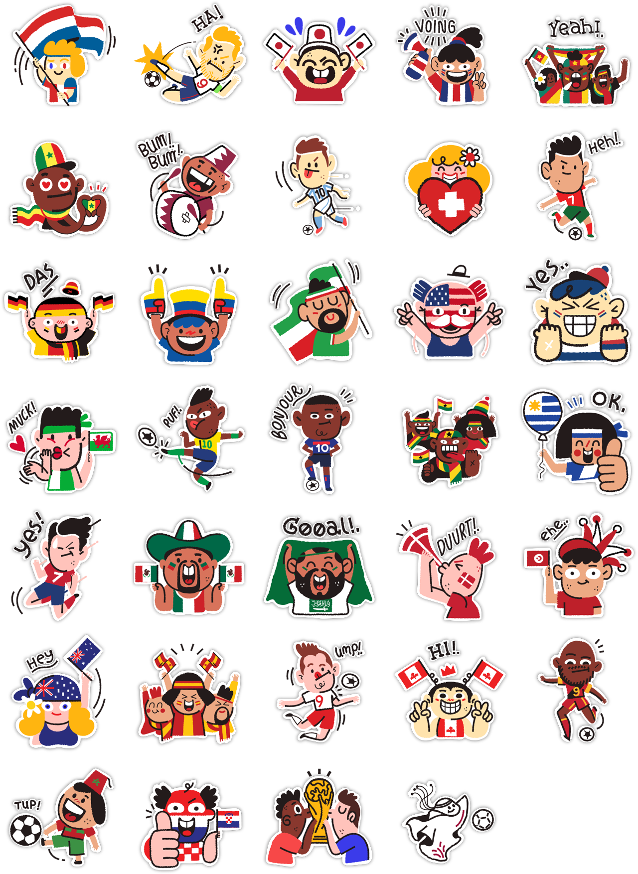Example of Vector Stickers & Web Illustrations
