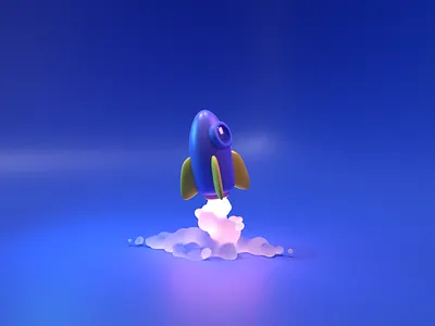 Flying 3d blender
