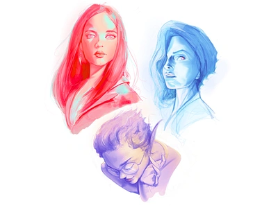 Painting portraits art graphic design illus illustration procreate