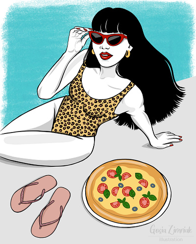 Italian holidays - illustration beauty illustration illustration illustrator