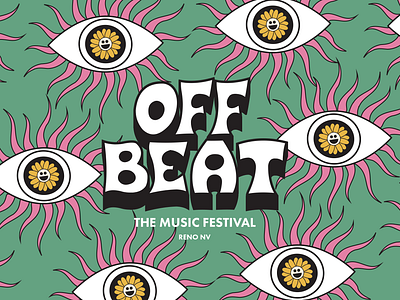 Brand Identity for Off Beat Music Festival branding design graphic design illustration typography vector