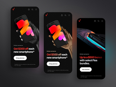 Verizon 2023 ai app apple black clean color eps figma freelance graphics iphone mobile nice psd trends ui user ux visual design