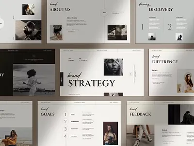Brand Strategy Multipurpose Template clean colorful company corporate google slides keynote modern multipurpose multipurpose template photography pitch deck portfolio powerpoint presentation studio template unique web design web development website