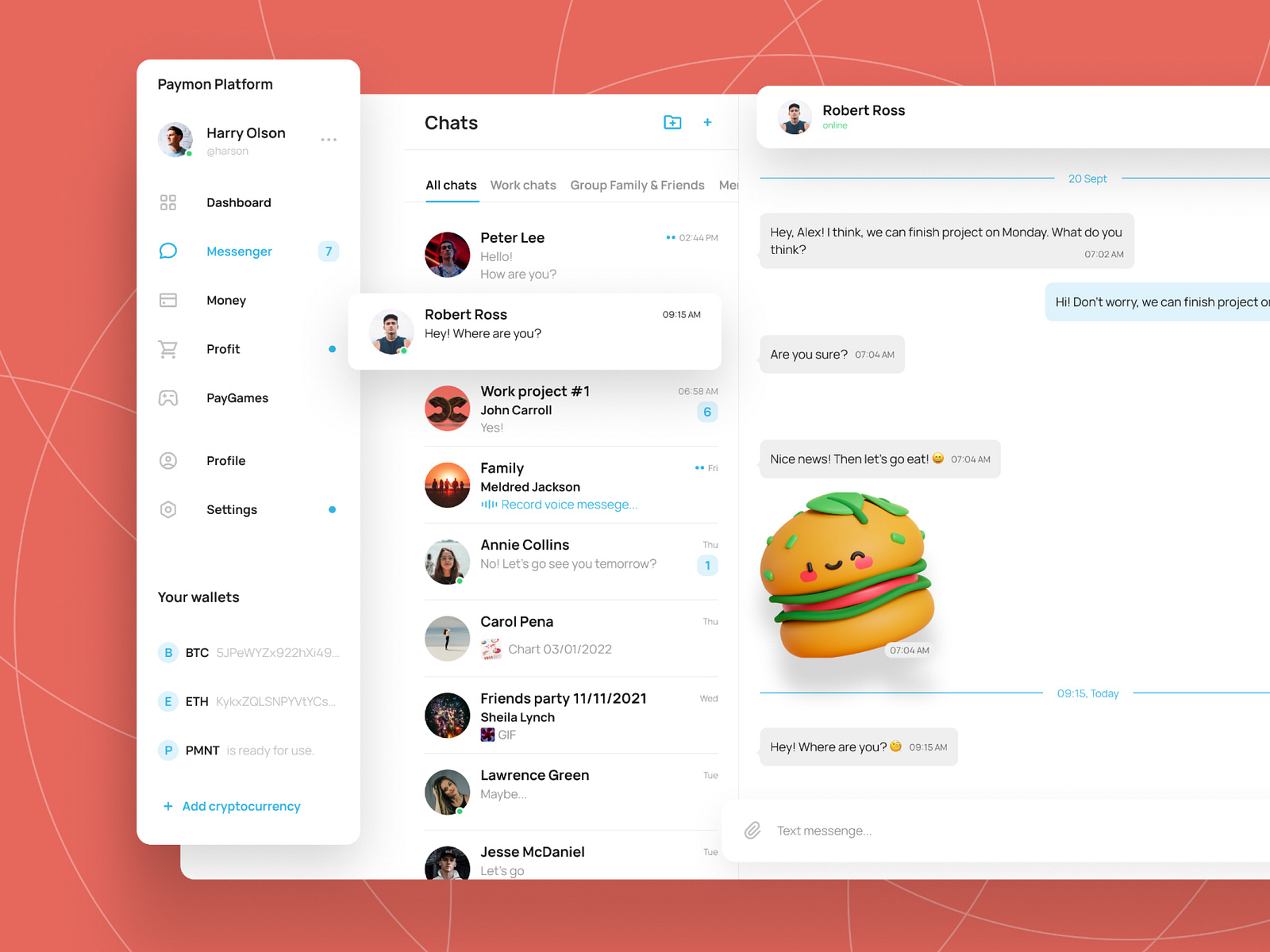 Web messages ui by sergey pomelov on dribbble