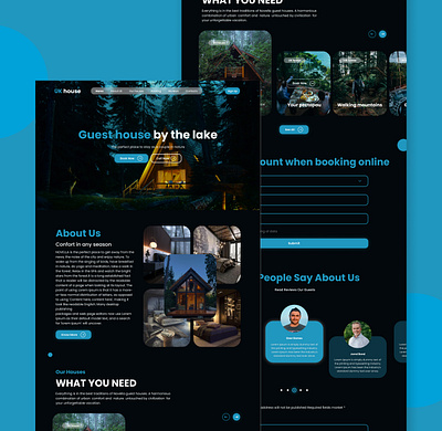 Guest House Landing Page guest house landing page ui ui design uiux user experince user interface ux desing web design web ui website