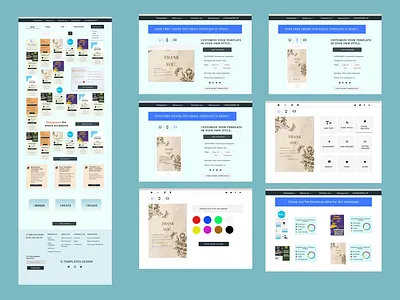 E-Template website. color create design devices email festival template font marketing occasion offer template send social media templates tools ui website wishes