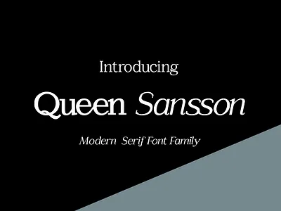 Queen Sansson weddingfont