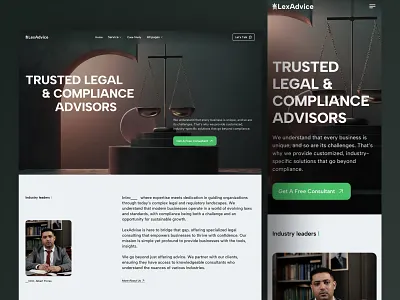 LexAdvice - Professional Legal Services Webflow Template branding compliance creative custom legal design illustration landing page law firm website design lawyer legal consulting legal consulting website legal website template minimal premium legal responsive legal template typography ui ux web webflow