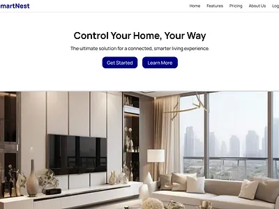 Smart Home website design design graphic design layouts product design ui design uiux design user interface website design