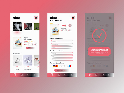 Buy Sneakers App app boots branding design graphic design illustration jordan nike purchase sneakers ui ux