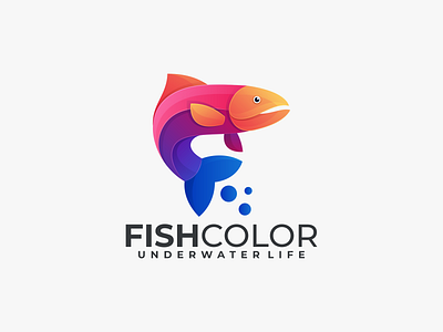 FISH COLOR 3d animation app branding design fish color fish coloring fish logo graphic design icon illustration logo motion graphics ui ux vector