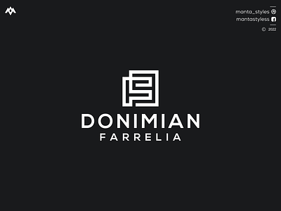 DOMINIAN FARRELIA app branding design df logo fd logo icon illustration letter logo minimal ui vector
