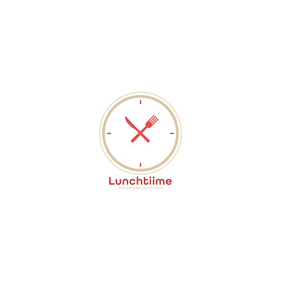 Lunchtiime graphic design logo