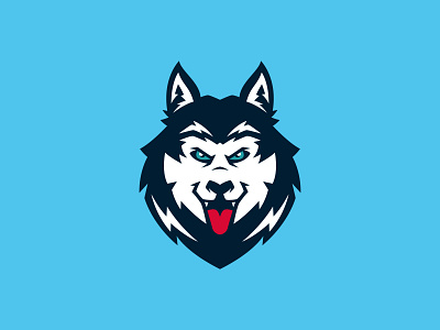 Husky Mascot Logo For Sale animal esport gaming husky illustration logo logo esport logo sport mascot