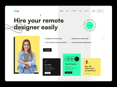 Designer Hiring Platform - Website design designer hiring designer platform freelancer freelancing hire designer hiring hiring platform homepage job finder landing page minimal pixency recuitment social proof ui ui design ux design web header website website design