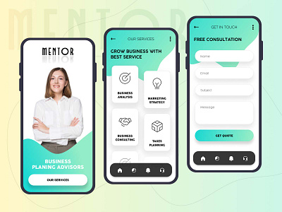 MENTOR - Business Advisors appdesign branding businesswoman creative design digitalmarketing figma mentor motivation responsive design smallbusiness startup ui webdesign webdesigner