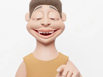 smile 3d design illustration