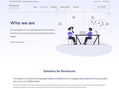 Digital agency website pages about us agency website digital agency figma indigo landingpage material design ui website who we are