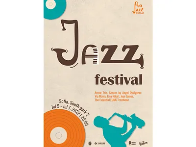 AtoJazz bg design graphic design jazz jazzposter music poster posterdesign