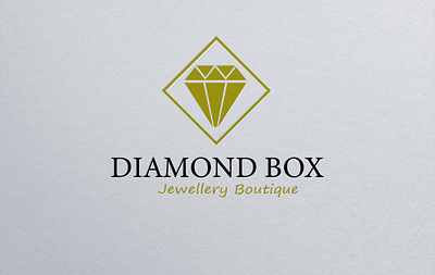 Diamond box jewellery boutique app branding design graphic design illustration logo typography ui ux vector