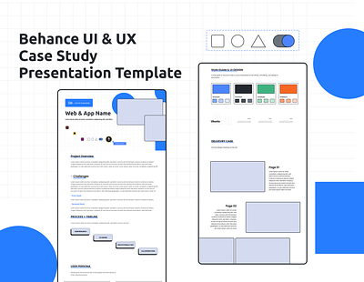Behance UI & UX Case Study Template design developer graphic design illustration interactive logo ui user experince user interface ux