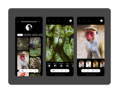 Photo Upload and Edit App design figma photography ui