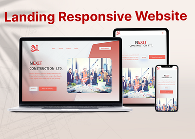 Landing Responsive Template branding design figma graphic design illustration landing page logo webdesigner