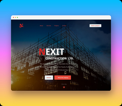 Landing Page Nexit V2 design figma graphic design illustration landing page typography ui ux