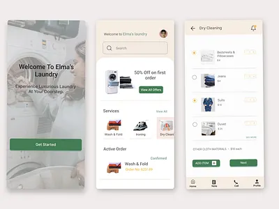Laundry Site app design design graphic design mobile design ui ux